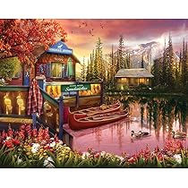＊springbok 1000ピースジグソーパズル 湖と山の風景 Amazon | Springbok's 1000ピース ジグソーパズル 湖の静寂